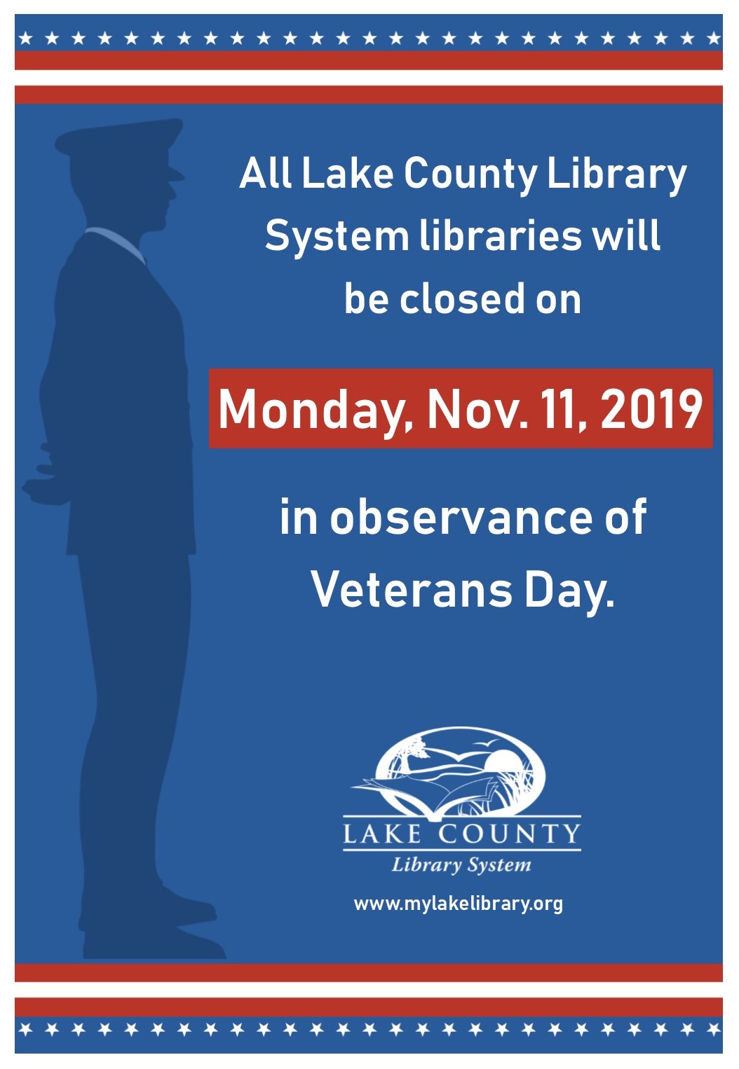 News Release: Closed For Veterans Day